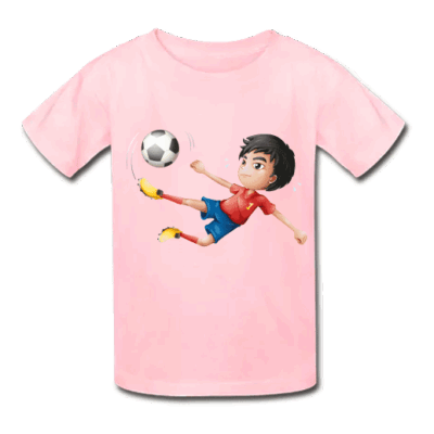 Ροζ Μπλουζάκι με Ποδοσφαιριστή