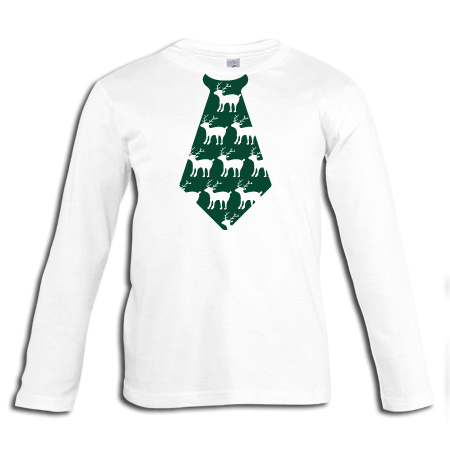 Φούτερ Χριστουγεννιάτικο με Στάμπα Γραβάτα με Τάρανδους