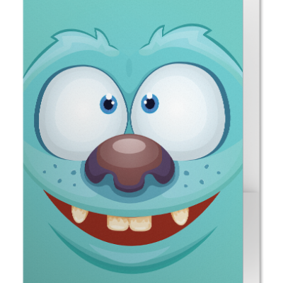 Φάκελος με Τερατάκι Μπλε