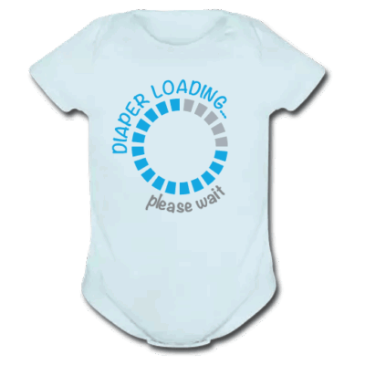 Φορμάκι για Αγοράκια, με Στάμπα Diaper Loading Please Wait