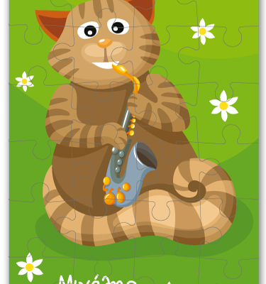 Παζλ με Γατάκι για Παιδάκια