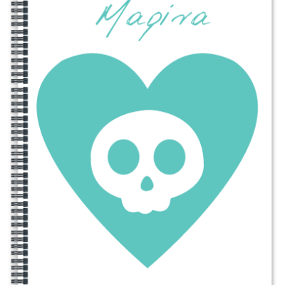 Τετράδιο Σπιράλ για Δώρο με Νεκροκεφαλή, Α4