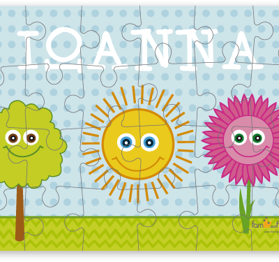 Καλοκαιρινό Παζλ με Λουλουδάκια