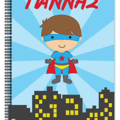 Τετράδιο Σπιράλ a4, Superhero για Αγόρια