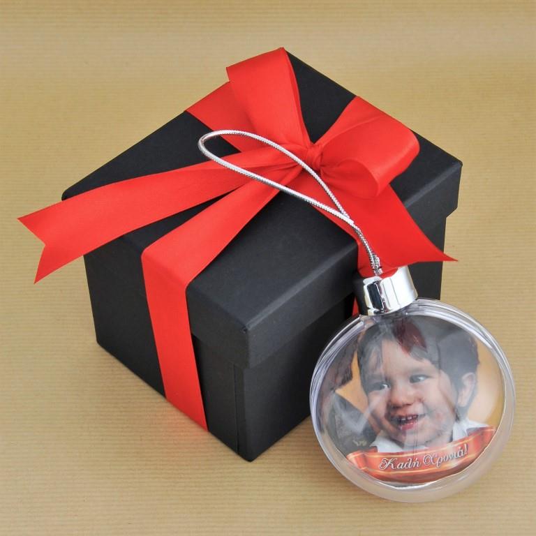 Ho, Ho, Ho Χριστουγεννιάτικη Μπάλα με Φωτογραφία για το δένδρο - Image 3