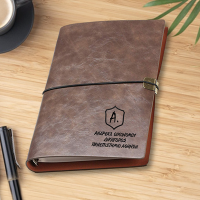 Με Επάγγελμα Σημειωματάριο με Κρίκους, Δερμάτινο