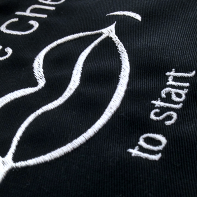 Με Κέντημα Προσωποποίηση Ποδιάς Κουζίνας Kiss the Chef