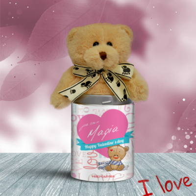 Προσωποποιημένο Αρκουδάκι Happy Valentines’ Day
