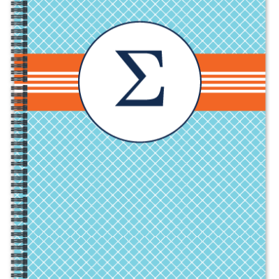 Τετράδιο Σπιράλ για Δώρο με Αρχικό Γράμμα Ονόματος