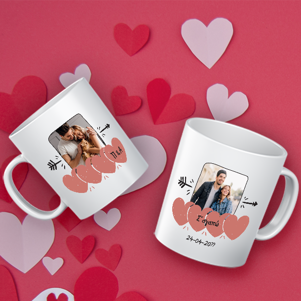 Κούπα LOVE MORE με Ονόματα, Μήνυμα - Image 2