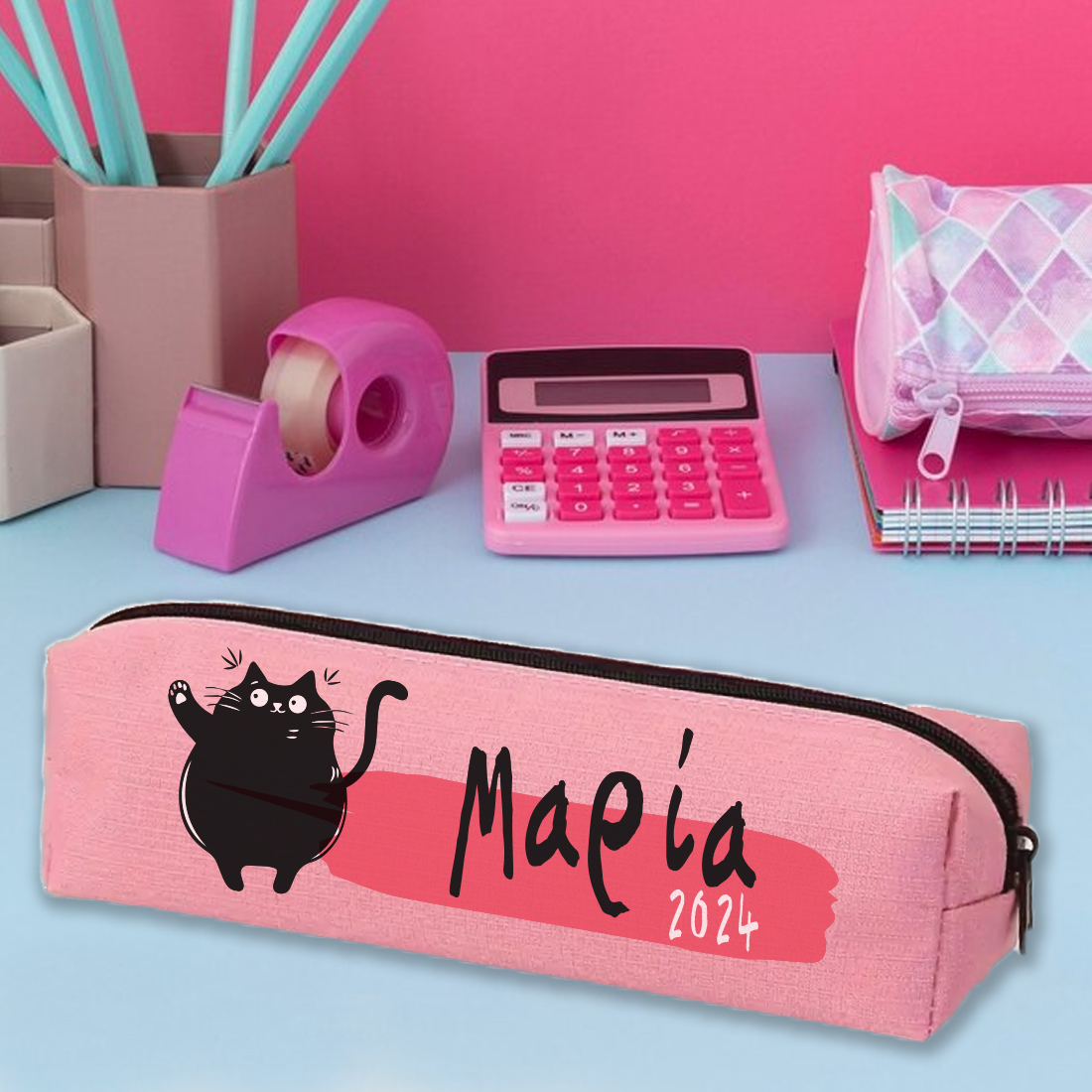 Υφασμάτινη Κασετίνα με Όνομα για Κορίτσι στο δημοτικό - Image 2