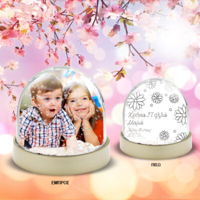 Χιονόμπαλα με Μαργαρίτες Προσωποποιημένη με φωτογραφία