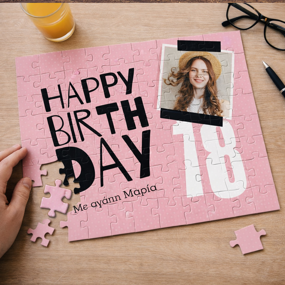 Παζλ Happy Birthday με Φωτογραφία, Ηλικία