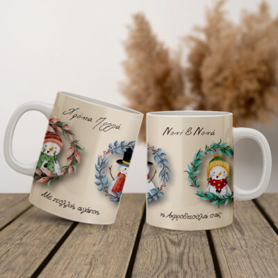 Κούπα με Χιονάνθρωπο, Ονόματα, Ευχές, Ημ/νία