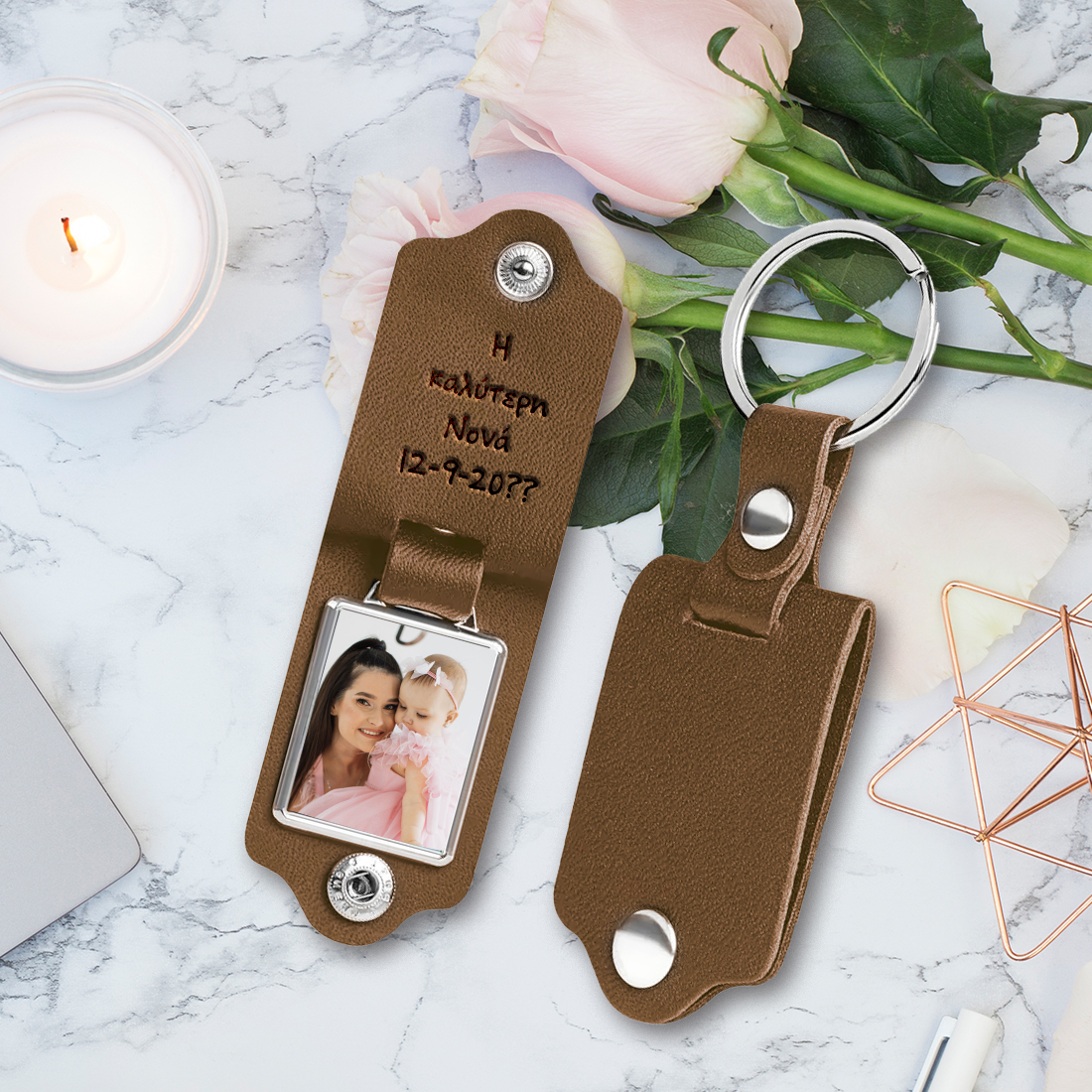 Ανοξείδωτο Μπρελόκ με Χάραξη Όνομα, Μήνυμα για Άνδρες - Image 2